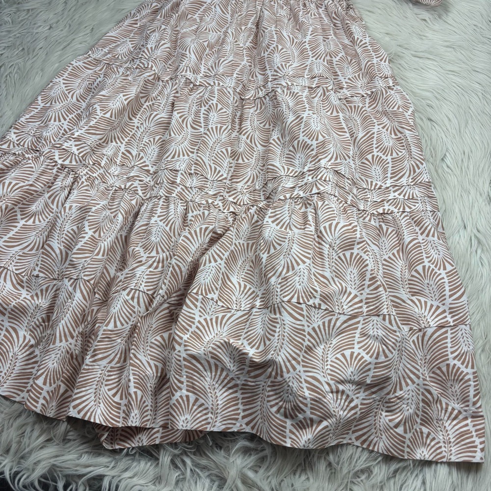 Anthropologie Women's LP Brown Printed Somerset Maxi Dress Tiered Boho Peasant - Picture 6 of 10